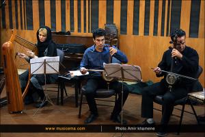 تمرین حسین پرنیا، سروش مظفری و گروه ارکستر برای کنسرت «اهورایی» - تیر 1395